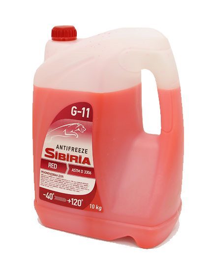 Антифриз SIBIRIA -40 G-11 10кг красный
