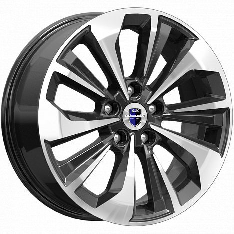Диск л.Р17 7.0/5*108 КИК Авиор (КС936) d63.35  ET50  алмаз чёрный 76648  КОМПЛЕКТ 4ШТ.