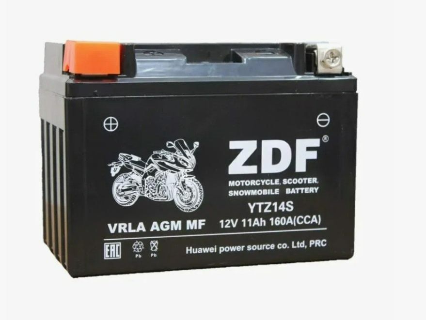 Аккумулятор ZDF 1213 VRLA AGM MF YTZ14S 150*87*110