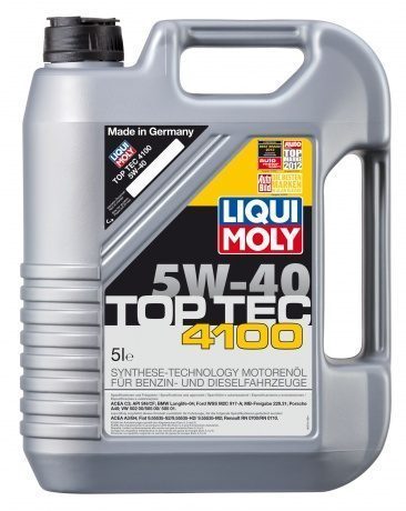 LIQUI MOLY "Top Tec 4100" 5W40 5L синтетическое моторное масло 7501/39041/9511