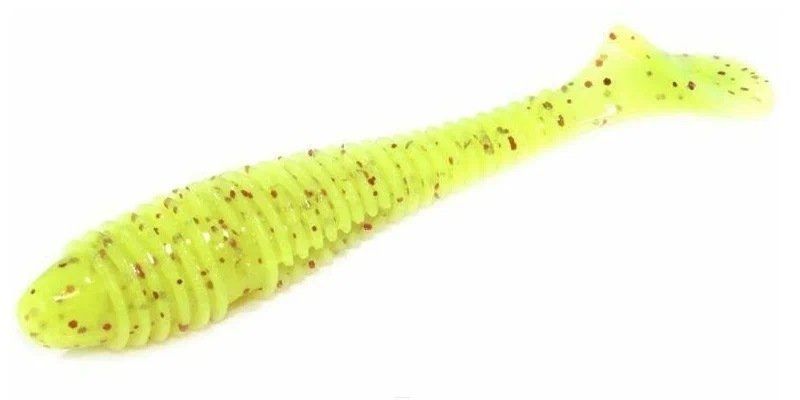 Приманка съедобная Keitech Swing Impact FAT 4.8" PAL #01 Chartreuse Red Flake