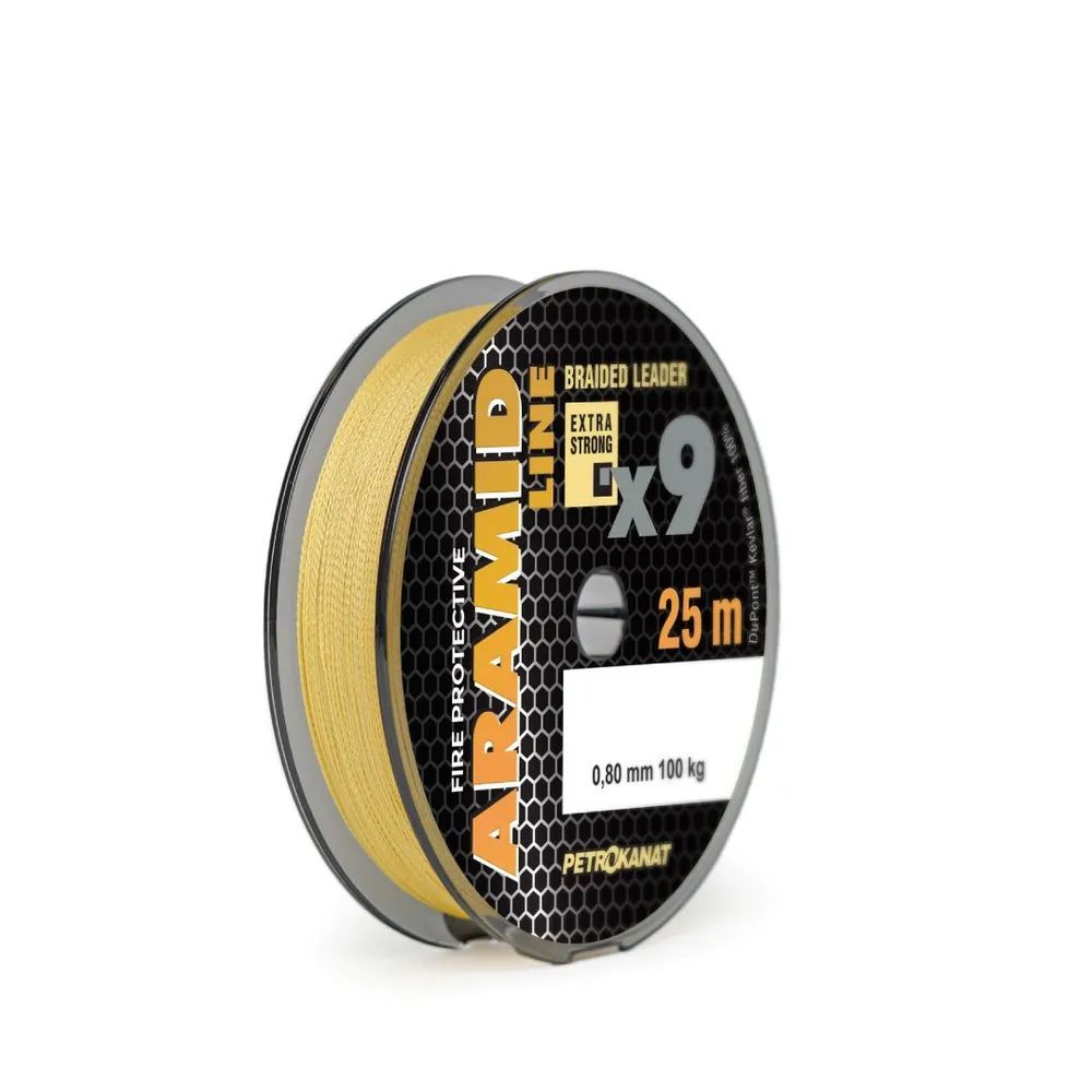 Шнур плетеный Aramid Line X9 0, 60 мм,  70 кг,  100 м