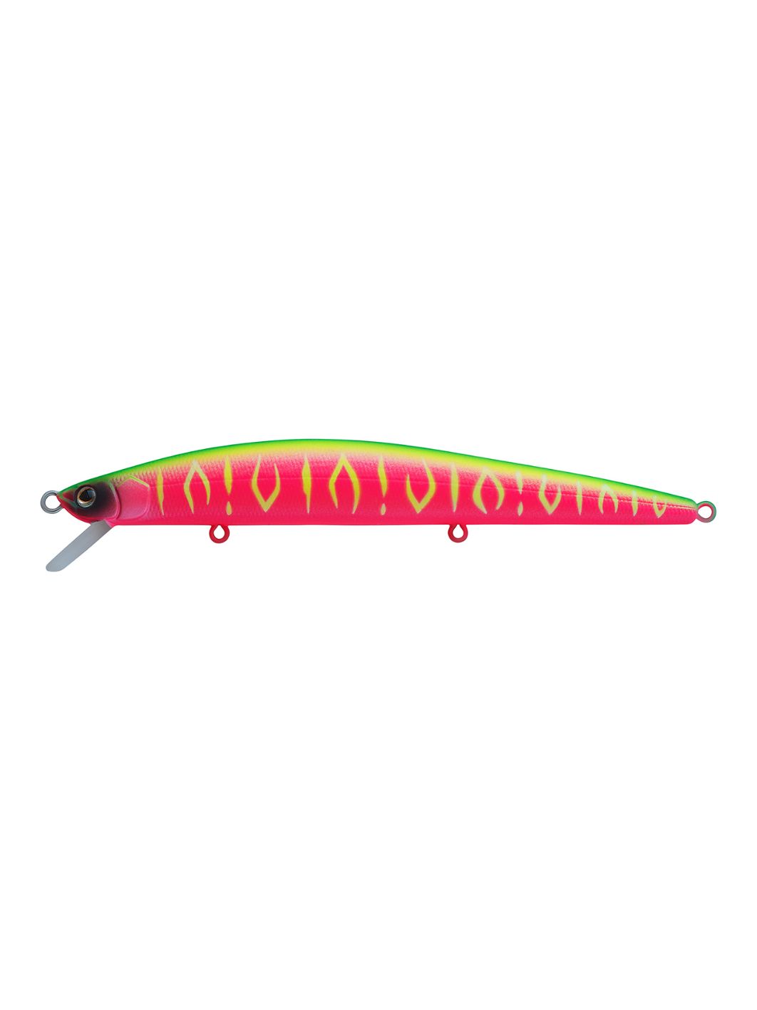 Воблер Минноу Strike Pro Slingshot Minnow 120F,  120 мм,  12, 6 гр,  Загл. 0, 5м.-1, 5м.,  Плавающий,  цвет: A230S Watermelon Mat Tiger,  (EG-145F#A230S)