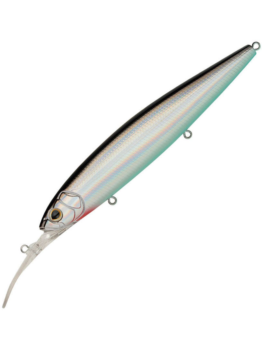 Воблер Минноу Strike Pro Bold Deep Diver 130SP,  130 мм,  25, 7 гр,  Загл. 2, 5м.-5, 0м.,  Нейтральный,  цвет: A010-EP Black Back Silver,  (EG-191L-SP#A010T-EP)