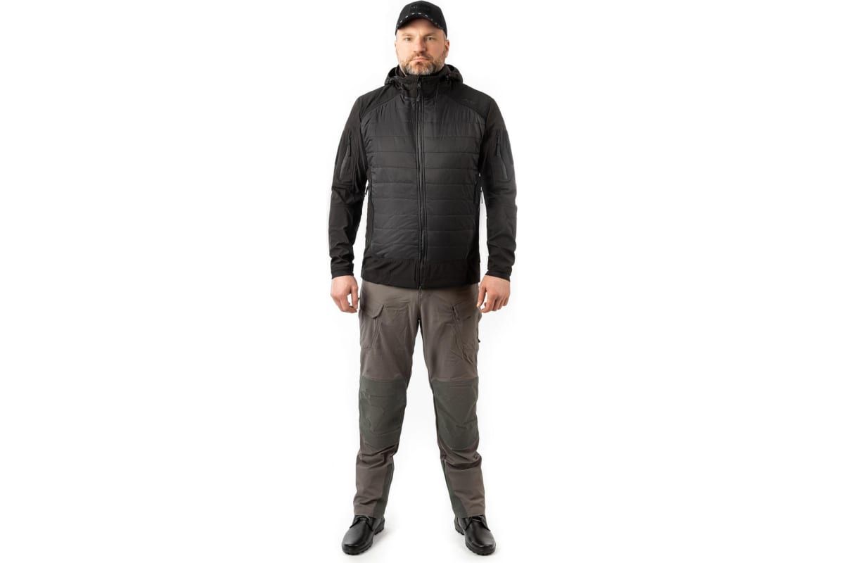 Куртка тактическая Бастион 7.62,  софтшелл,  черный (р-р 48-50 рост 182-188 L) м
