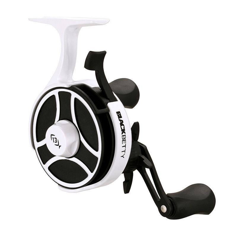 Катушка 13 Fishing Black Betty FreeFall Ghost Ice Reel - 2.5:1 Gear Ratio w/ NEW Line Window- Left Hand
