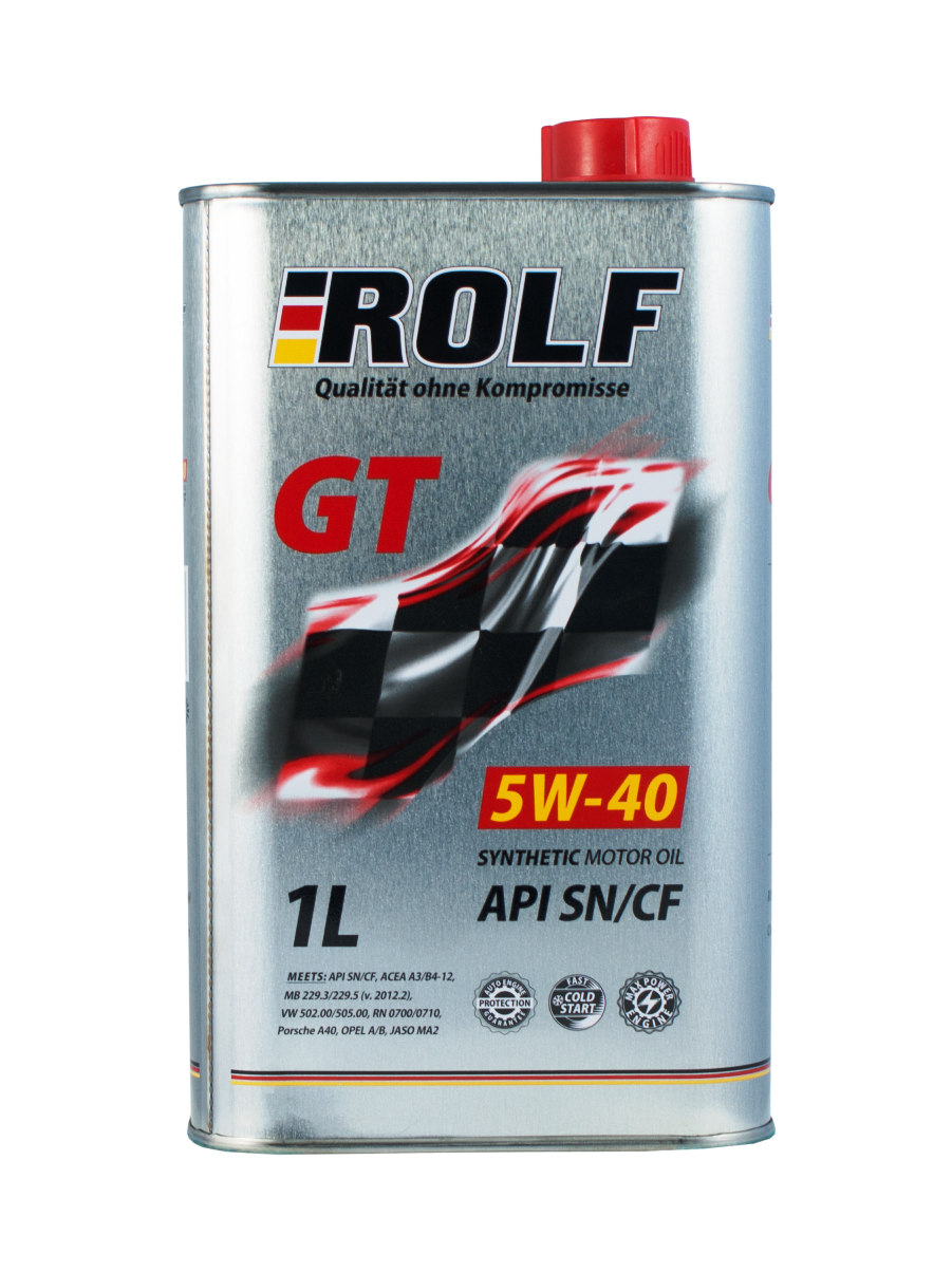 ROLF GT 5W40 SN/CF 1л синтетическое моторное масло