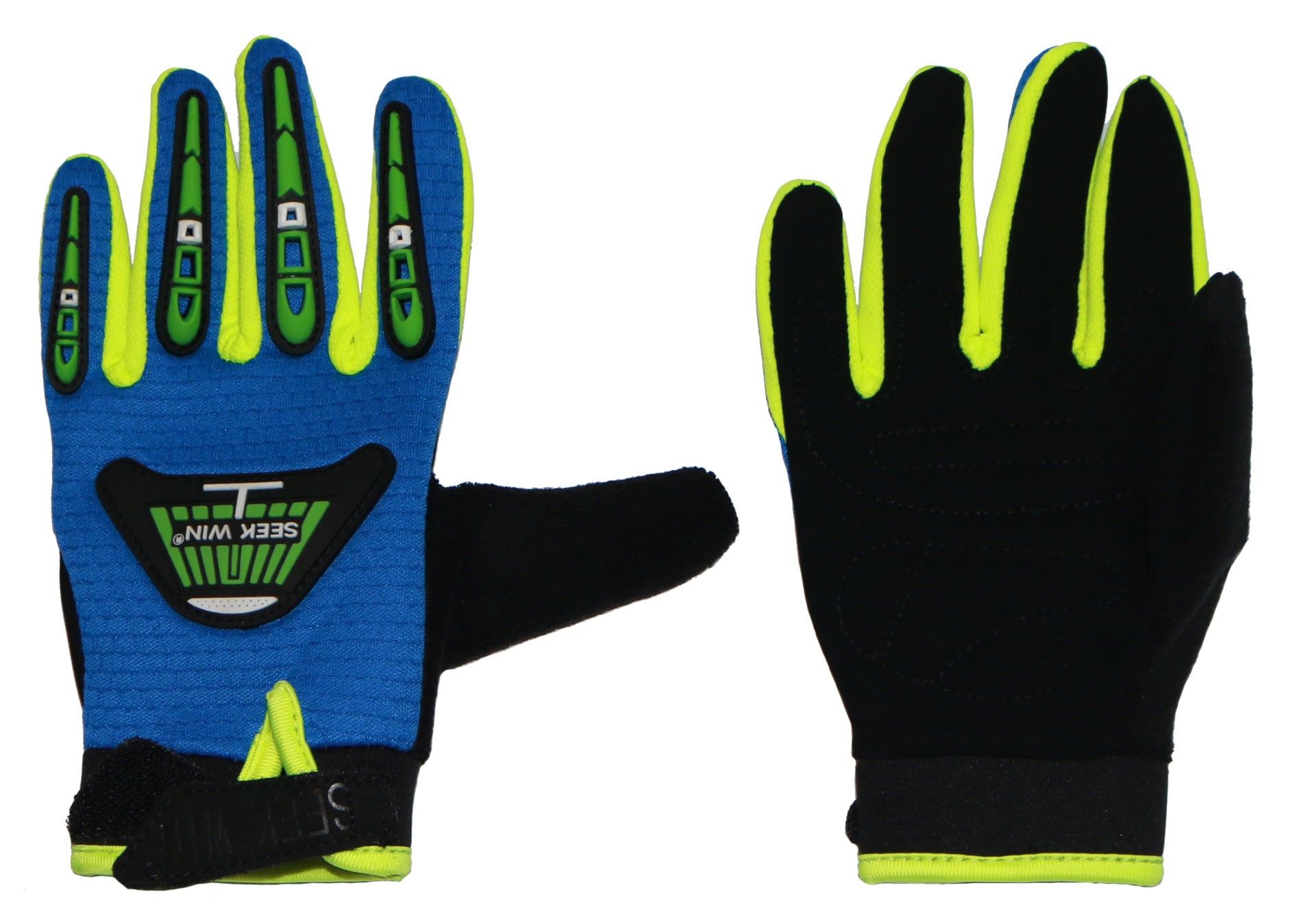 Перчатки детские SEEKWIN без кулака синий М