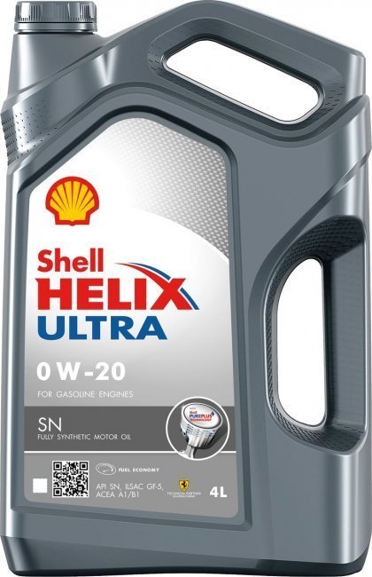 SHELL HELIX ULTRA 0w20 SN/GF-5 4L синтетическое моторное масло