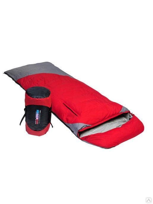 Спальный мешок пуховый (190+30)х80см (t-25C) красный PR