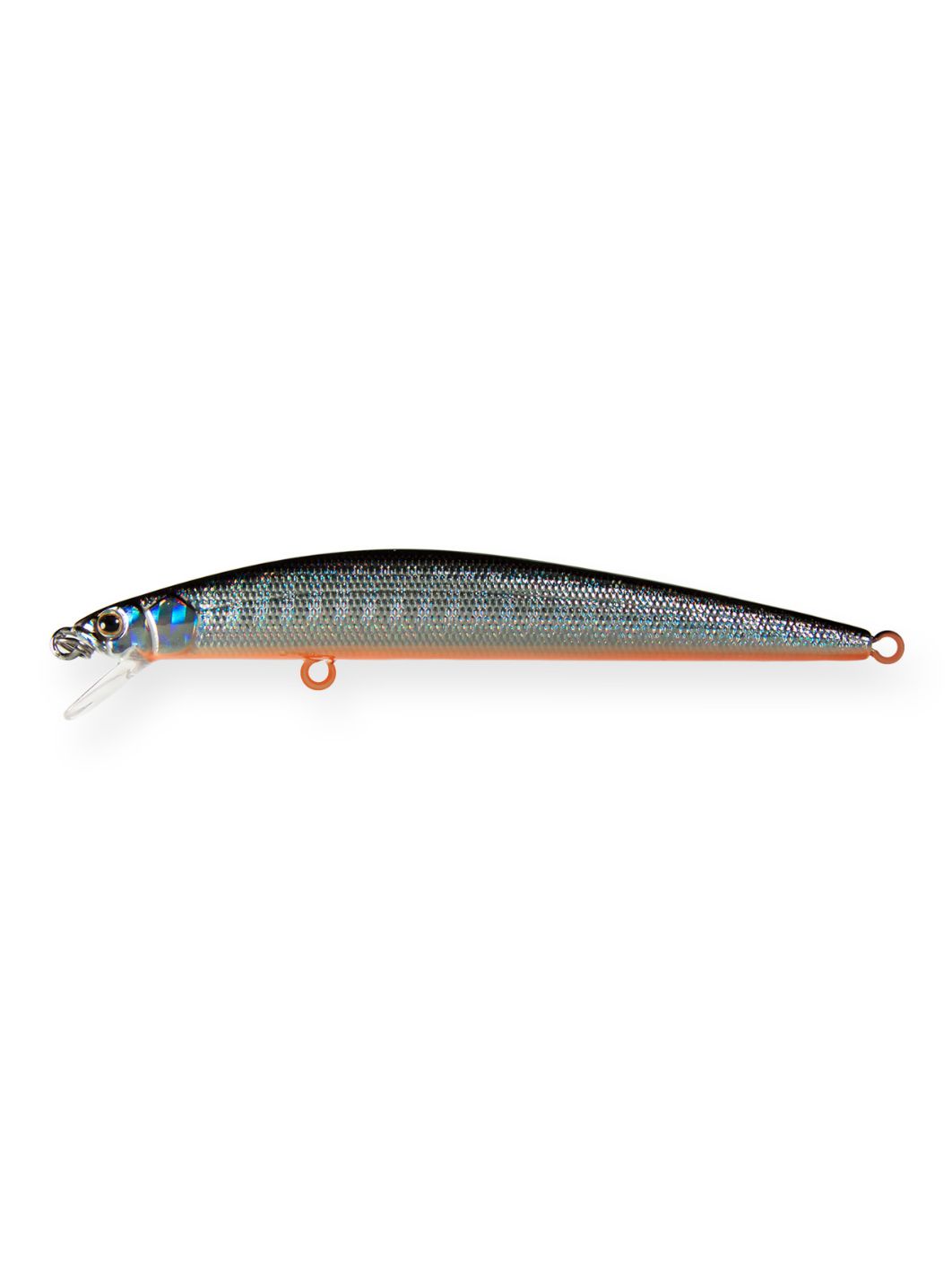 Воблер Минноу Strike Pro Slingshot Minnow 90,  90 мм,  7 гр,  Загл. 0, 3м.-0, 5м.,  Плавающий,  цвет: A70-713 Black Silver OB,  (EG-146F#A70-713)