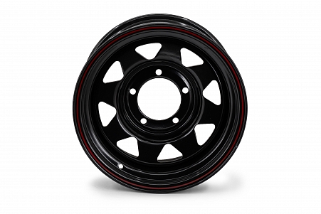 Диск колес. Р16 8.0/5*139.7 redBTR УАЗ d110 ET0 чёрный (стальной штампованный)