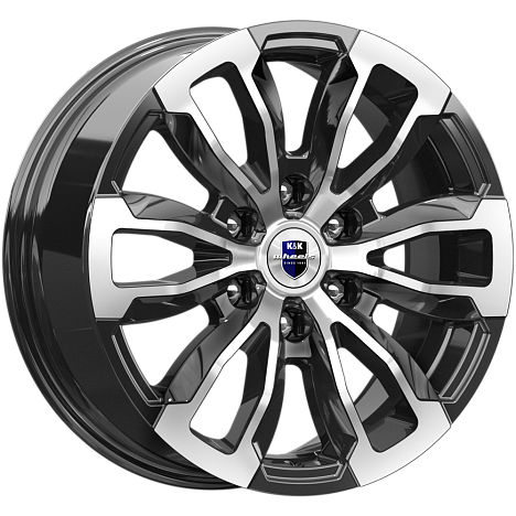 Литой диск K&K Меконг 7.5x18/6x139.7 D67.1 ET38 алмаз чёрный комплект 4шт.