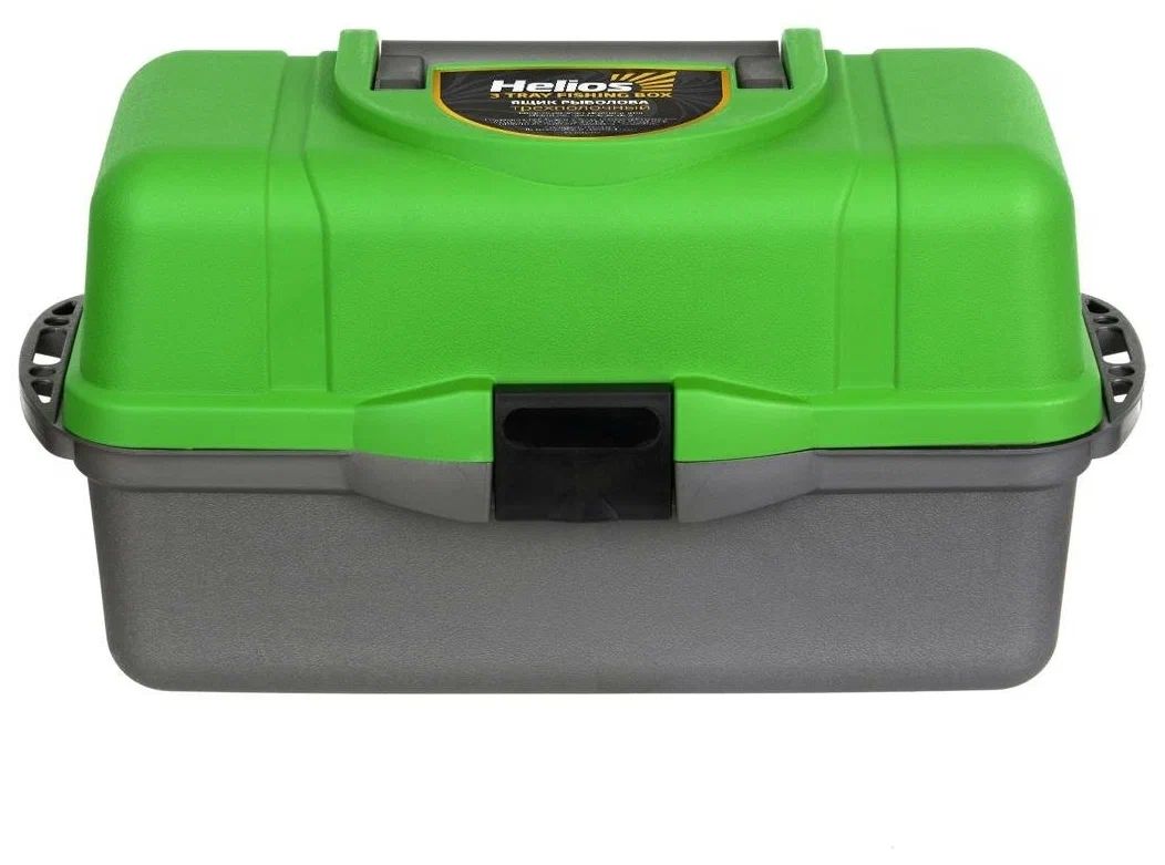 Ящик рыболова трехполочный зеленый Helios
