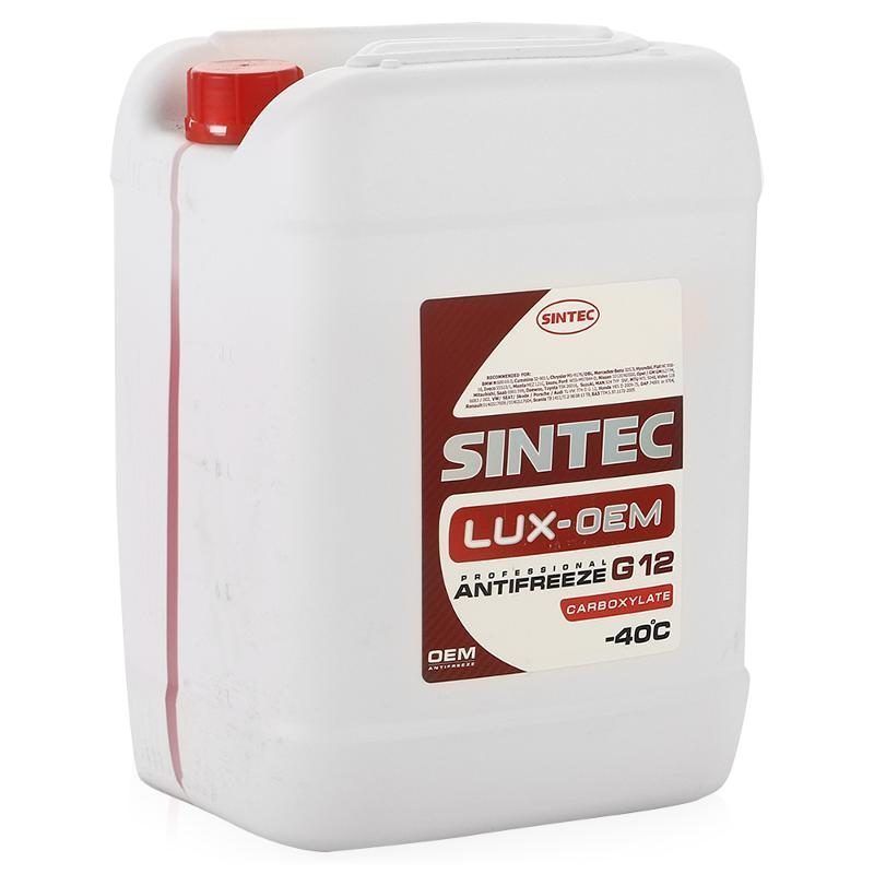 Антифриз SINTEC LUX G12+ 20кг красный