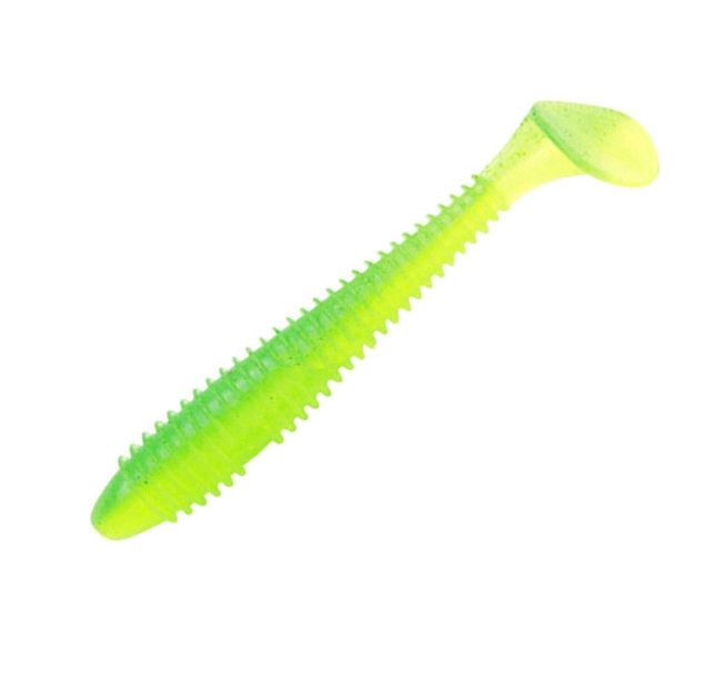 Приманка съедобная Keitech Swing Impact FAT 4.3" #424 Lime Chartreuse