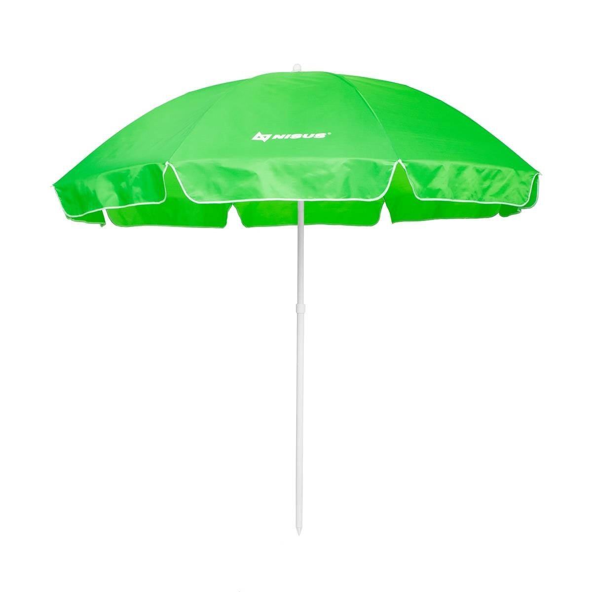 Зонт пляжный d 2,4м прямой зеленый (28/32/210D) NISUS