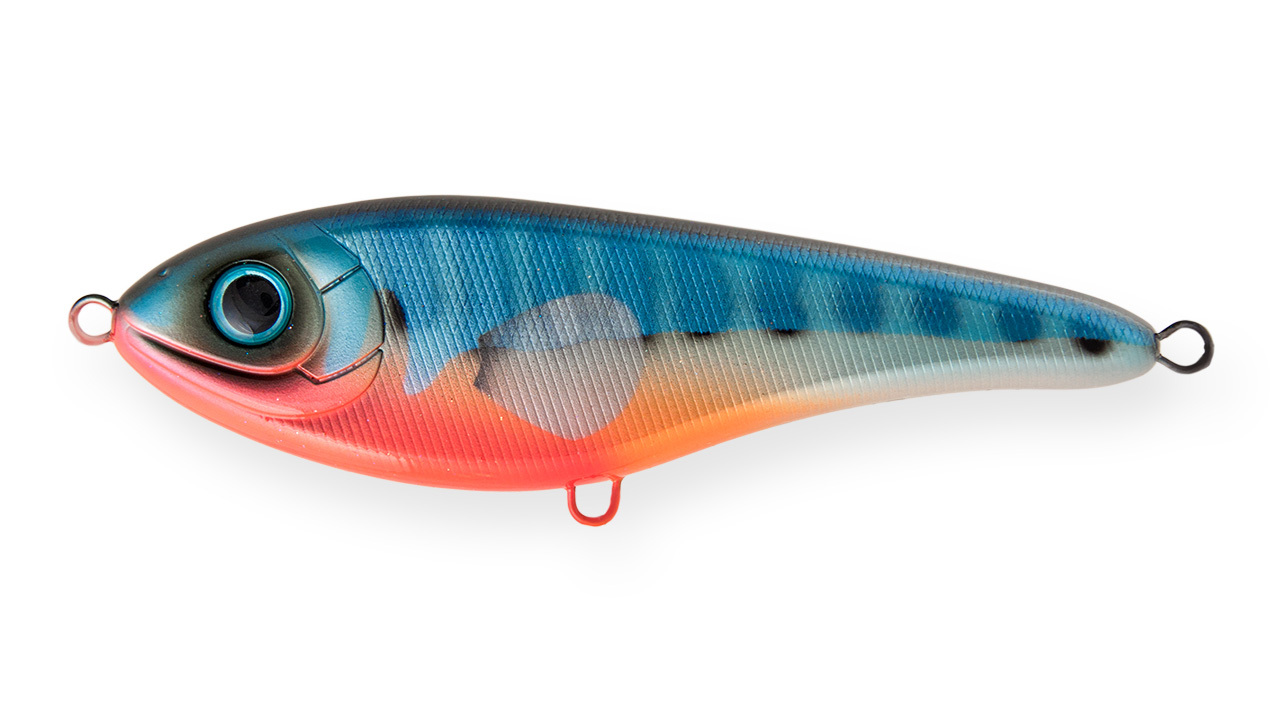 Воблер Джеркбейт Strike Pro Buster Jerk II Shallow Runner,  120 мм,  37 гр,  Загл. 0, 3м.-2, 0м.,  Медленно всплывающий,  цвет: C605F Stickleback,  (EG-049#C605F)