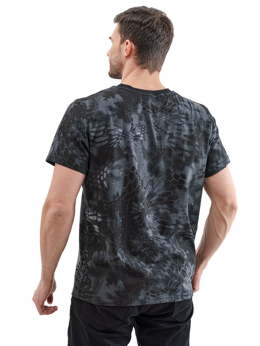 Футболка Питон чёрный,  кулирка,  пл.140 г/м2 48-50 м