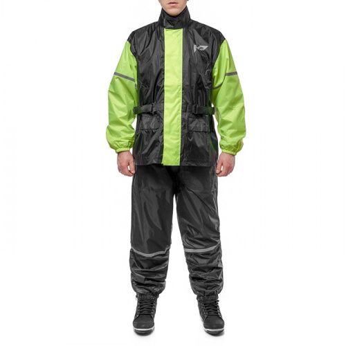 Дождевик MOTEQ WET DOG  раздельный куртка+брюки черно-желтый XXS