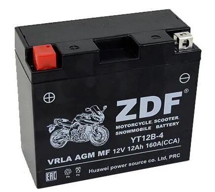Аккумулятор ZDF 1212.1 VRLA AGM MF YT12B-4 151*70*131