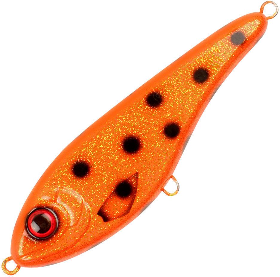 Воблер Джеркбейт Strike Pro Buster Jerk Shallow Runner,  150 мм,  64, 5 гр,  Загл. 1, 0м.,  Медленно всплывающий,  цвет: C662 Hot Orange Bandit,  WOLF COLOR,  (EG-048S#C662)