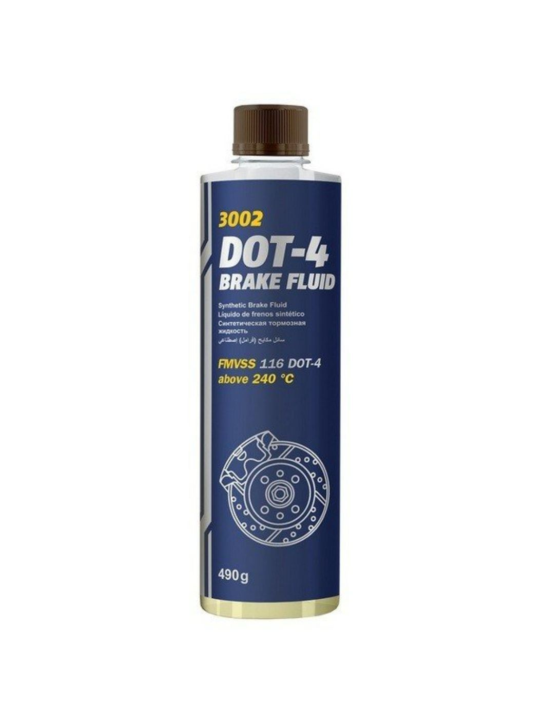 Тормозная жидкость MANNOL ДОТ-4 3002 455гр