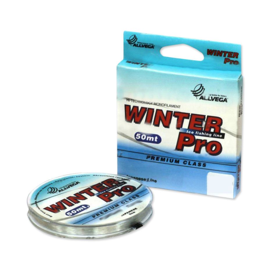 Леска ALLVEGA поводковая "Winter Pro" 0, 17мм (50м) (4, 65кг) прозрачная WPRO5017