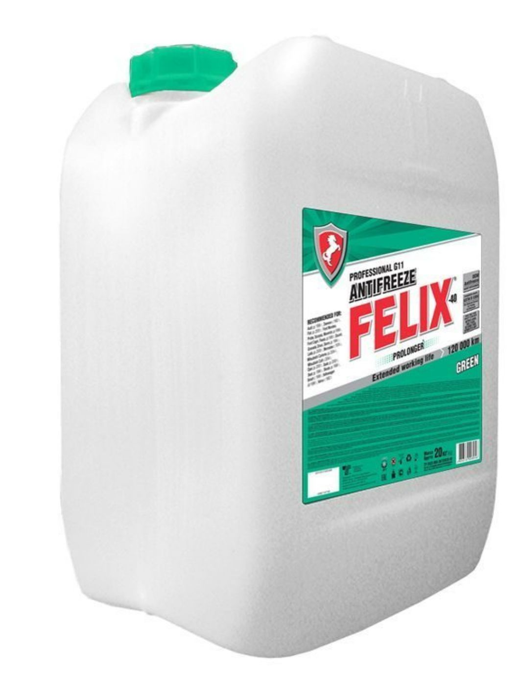 Антифриз FELIX PROLonger G-11 20л. зелёный
