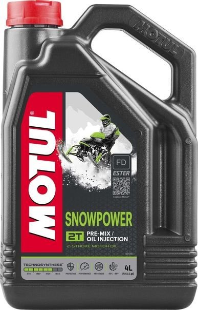 MOTUL Snowpower 2T 4L  моторное масло для снегоходов TECHNOSYNTHESE 101021/105888/106600/112748 /Мотоотдел/