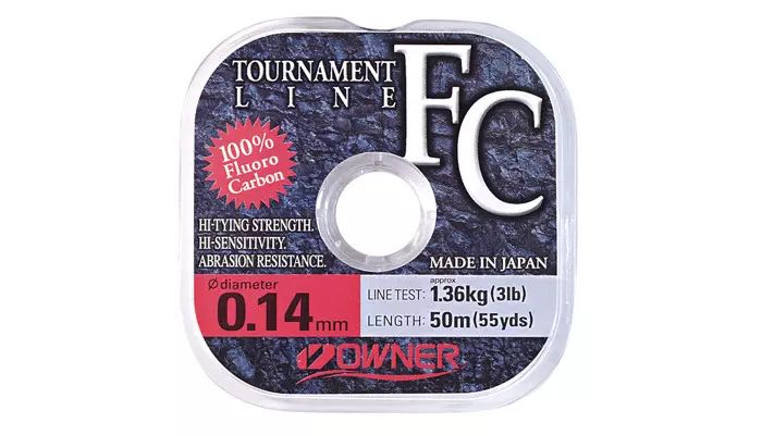 Леска флюорокарбон Owner Tournament FC 0.310мм/6, 12 кг 50м