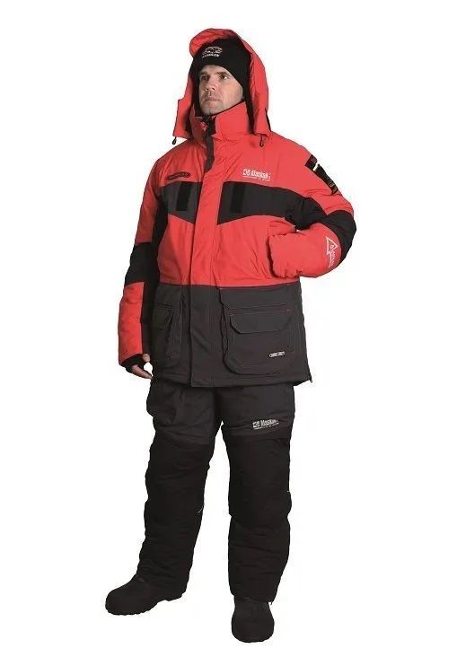 Костюм зимний Alaskan NewPolar 2.0 красный/серый/черный S (куртка+полукомбинезон) м