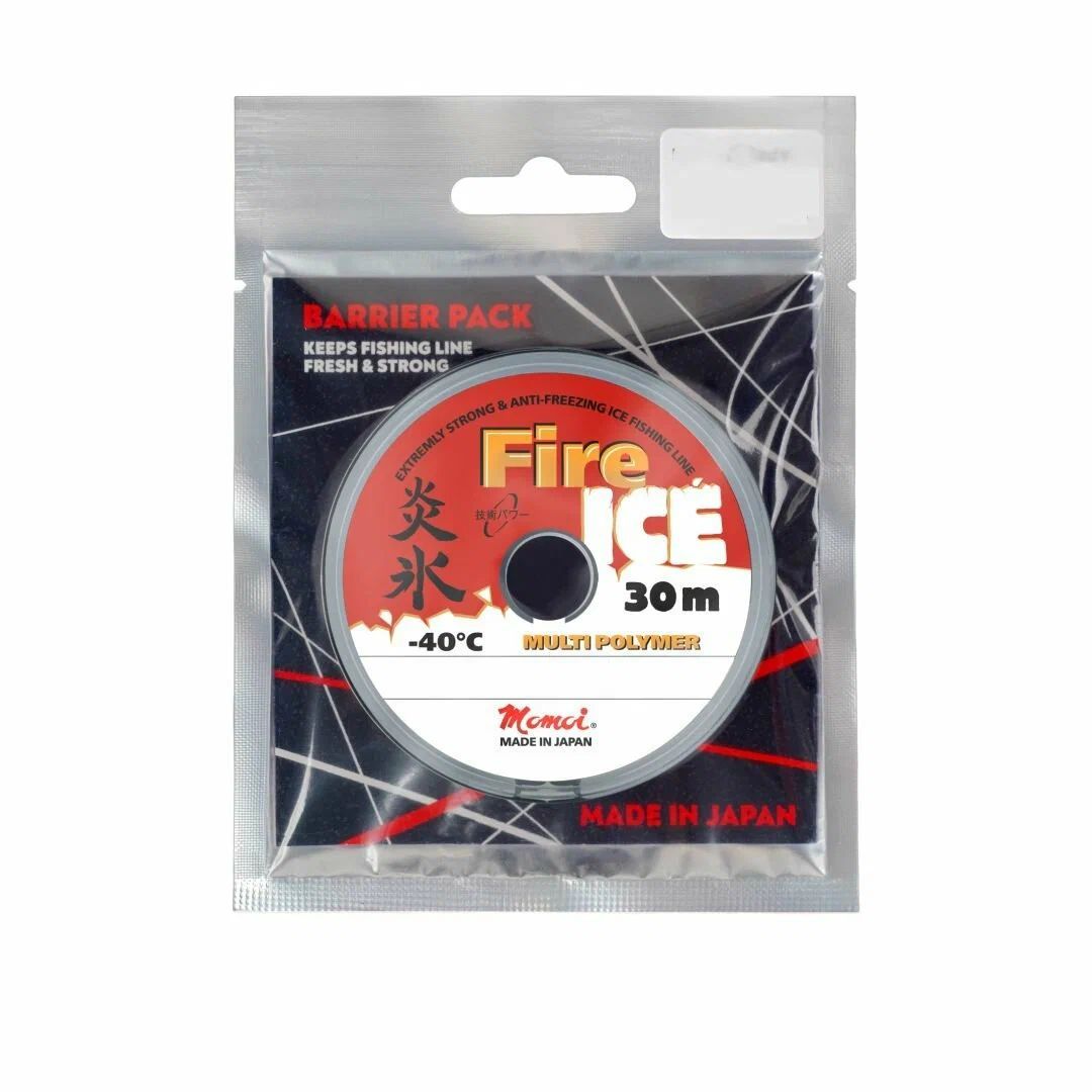 Леска Fire Ice 0, 167 мм,  3, 3 кг,  30 м,  красная,  Barrier Pack 