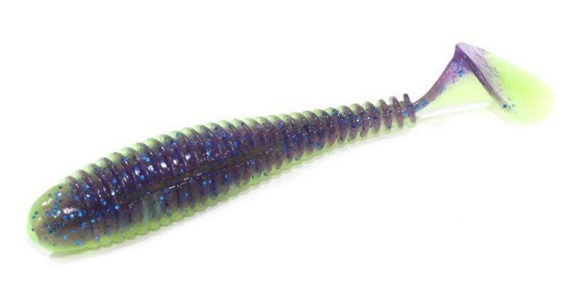 Приманка съедобная Keitech Swing Impact FAT 3.3" PAL #06 Violet Lime Belly