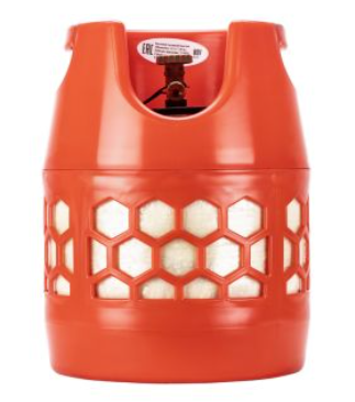 Баллон полимерно-композитный газовый (12л.) красный (LPG/СУГ) RSV Composite 