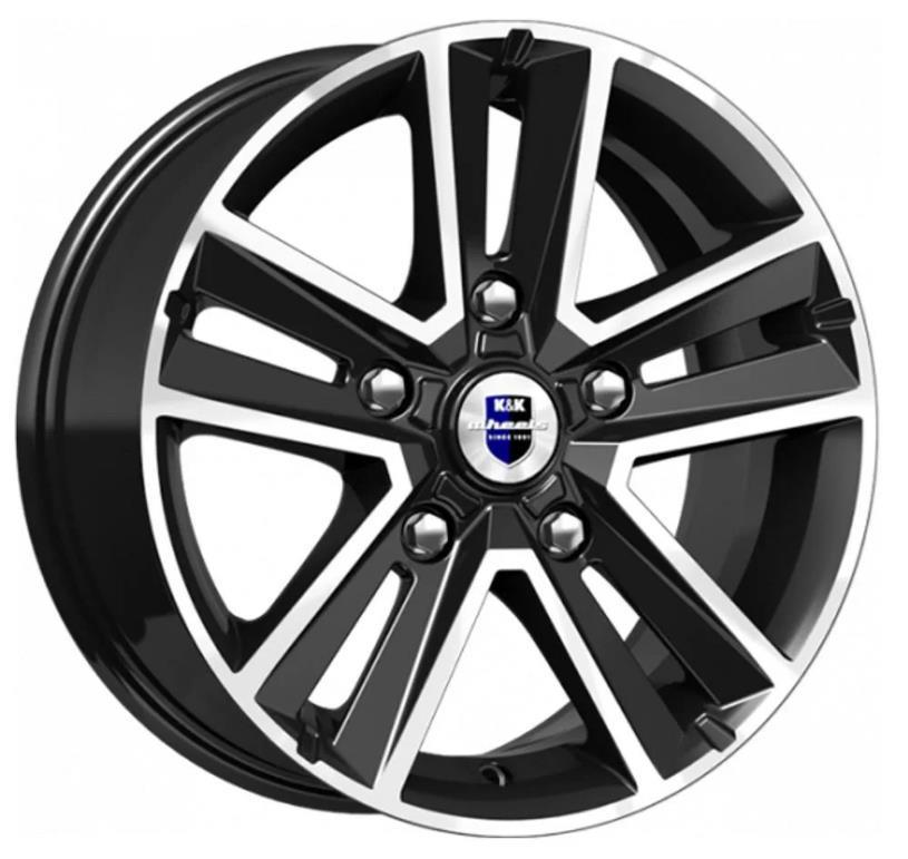 Литой диск K&K Арена (КС864) 6.5x16/5x139.7 D98.0 ET40 алмаз чёрный 7483SK  комплект 4шт.