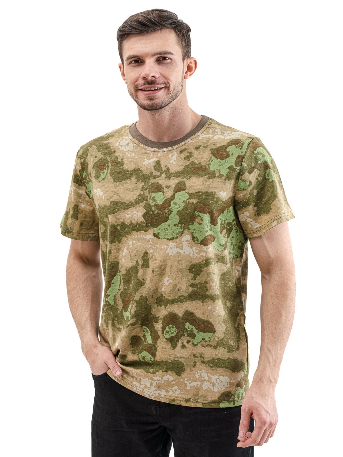 Футболка Мох зелёный 48-50 м