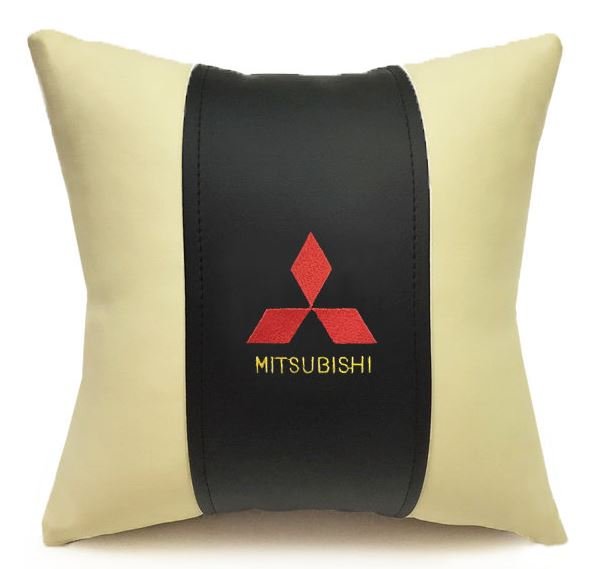 подушка декоративная "mitsubishi", экокожа