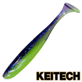 Приманка съедобная Keitech Easy Shiner 3.5" PAL #06 Violet Lime Belly