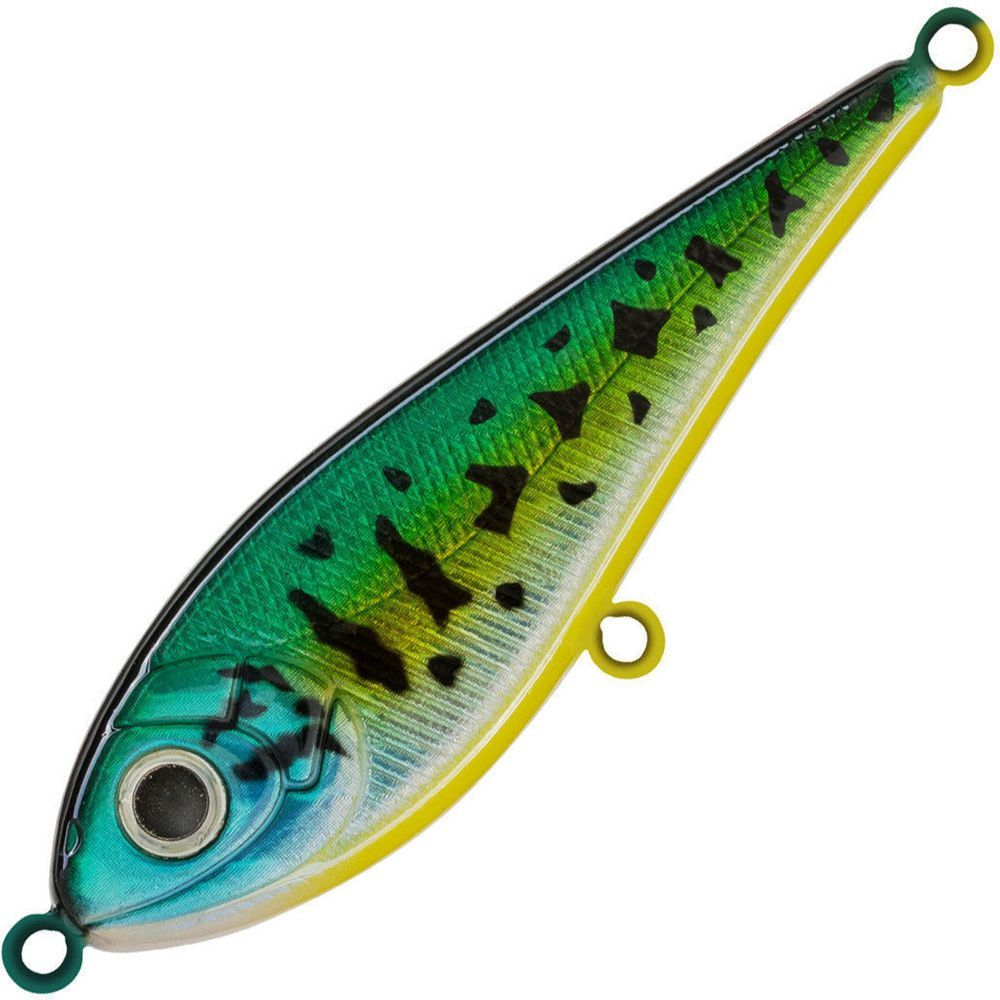 Воблер Джеркбейт Strike Pro Buster Jerk II Shallow Runner,  120 мм,  37 гр,  Загл. 0, 3м.-2, 0м.,  Медленно всплывающий,  цвет: 945V Venom Perch,  (EG-049#945V)
