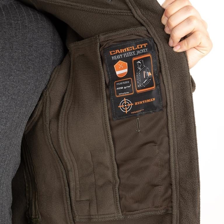 куртка демисезонная камелот цвет хаки ткань softshell (размер: 60-62, рост: 188)