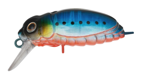 Воблер Крэнк Strike Pro Beetle Buster 40,  40 мм,  5, 7 гр,  Загл. 0, 2м.-0, 7м.,  Плавающий,  цвет: A234-SBO-LU Blue Back Silver OB Fluo,  (EG-174F#A234-SBO)