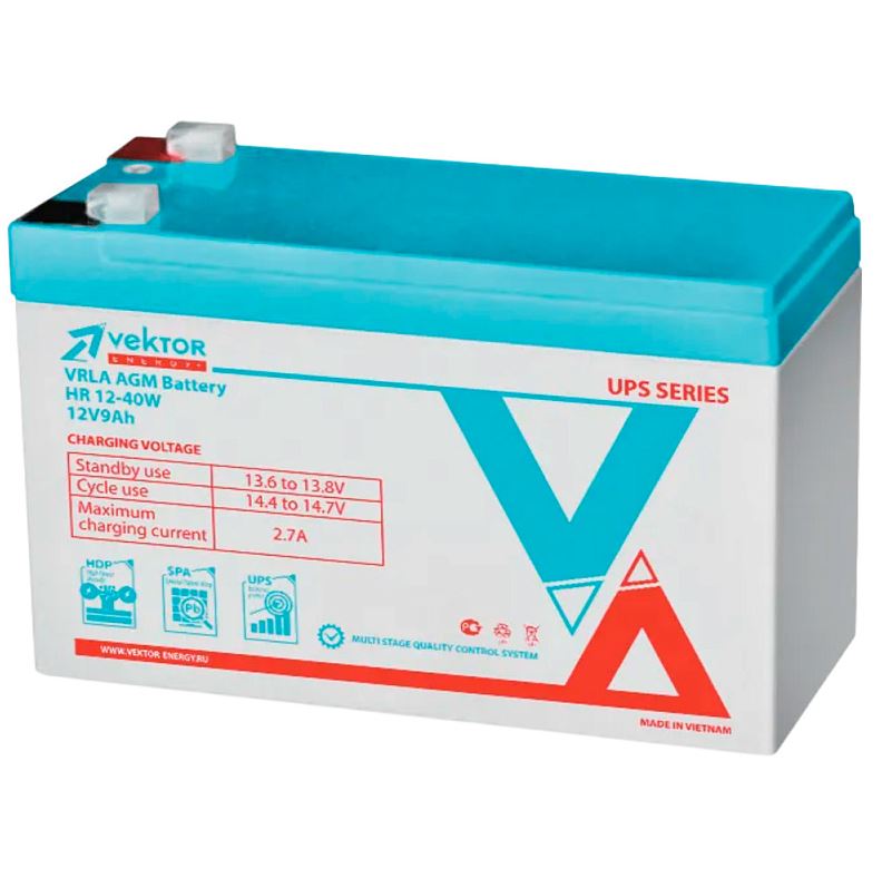 мото 12/9A VEKTOR HR 12-40W UPS Series