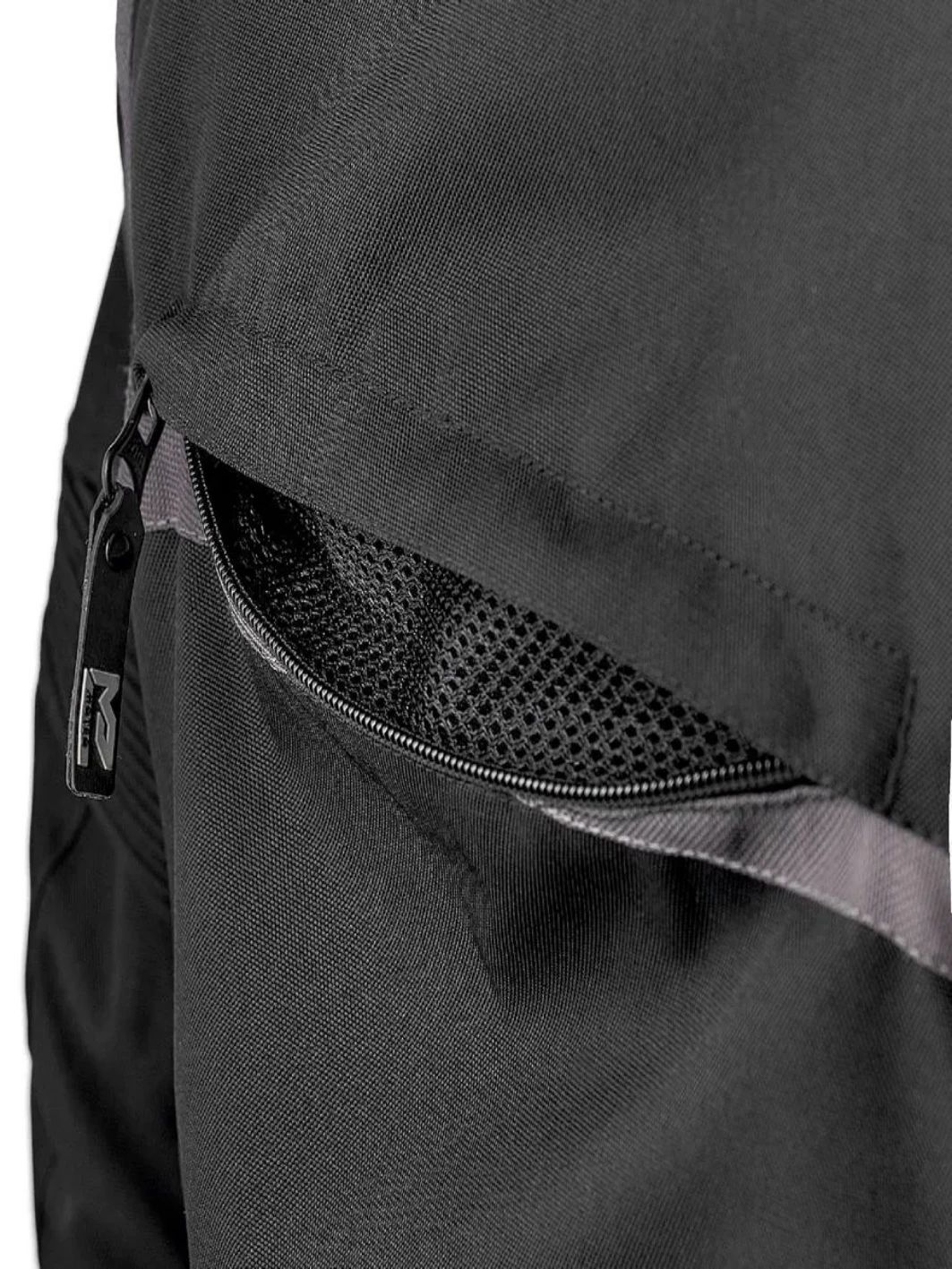 Куртка текстильная MOTEQ CLYDE черный/белый 2XL