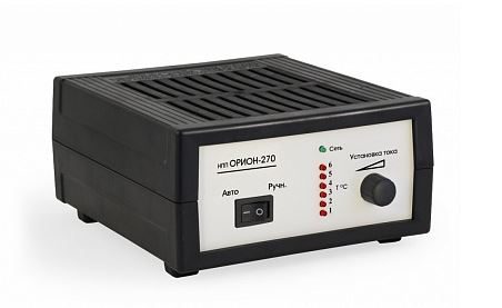 Зарядное устройство Орион-270 (автомат/ручной,  0-7А,  12В,  линейный амперметр)