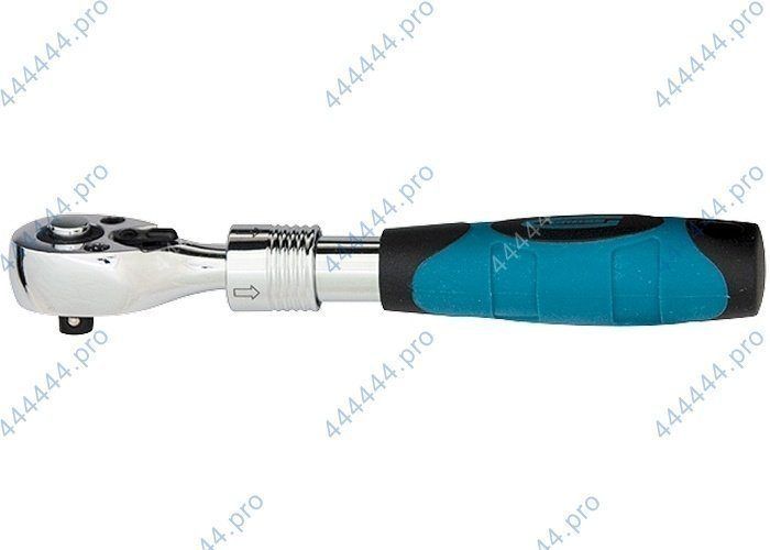 трещотка 1/4" 72 зуба l=140-190мм телескопическая автодело 39734