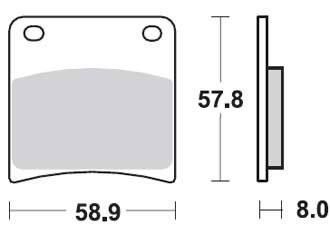 Колодки тормозные TRW MCB 591SH