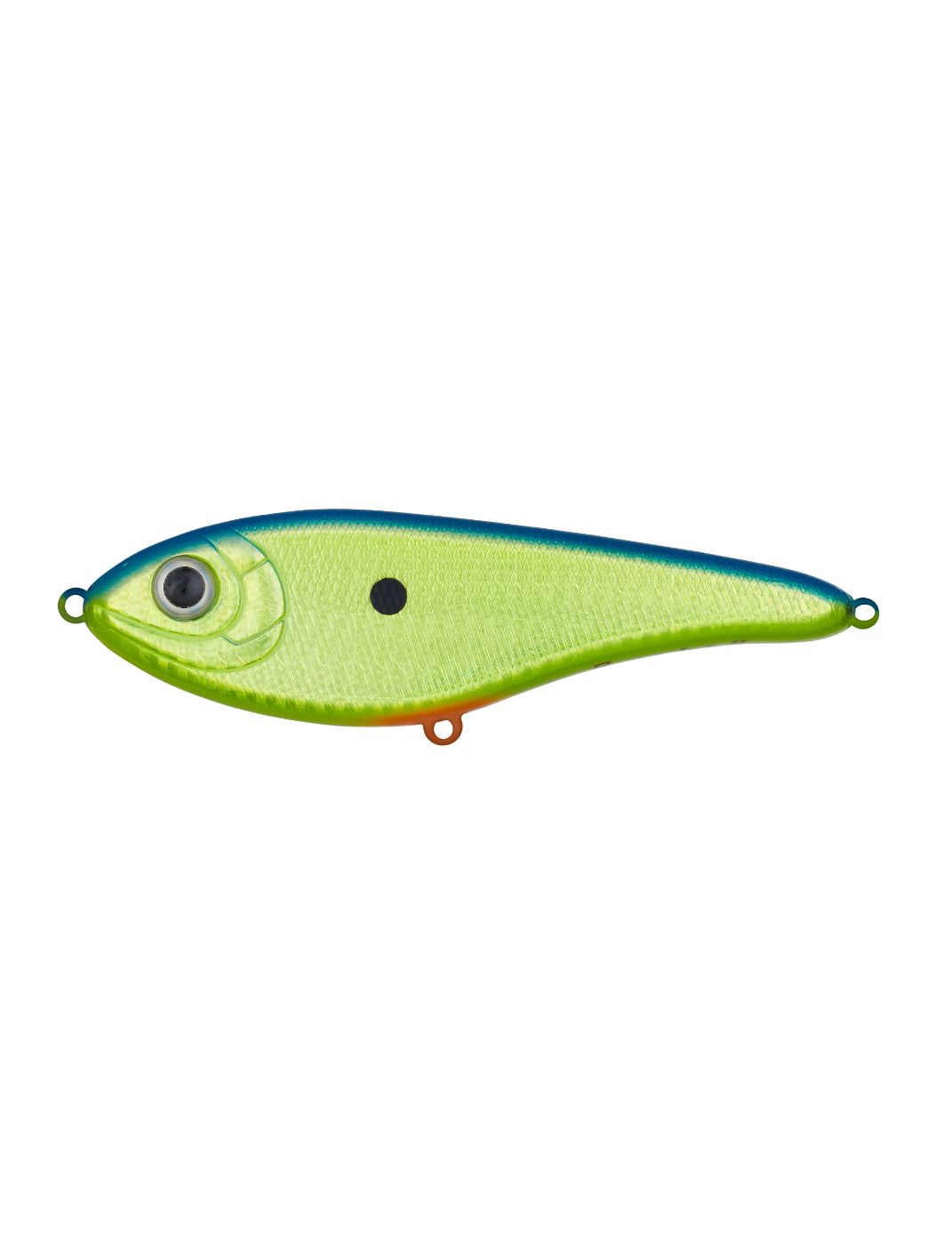 Воблер Джеркбейт Strike Pro Buster Jerk II Shallow Runner,  120 мм,  37 гр,  Загл. 0, 3м.-2, 0м.,  Медленно всплывающий,  цвет: 495-713 Blue Yellow Silver,  (EG-049#495-713)
