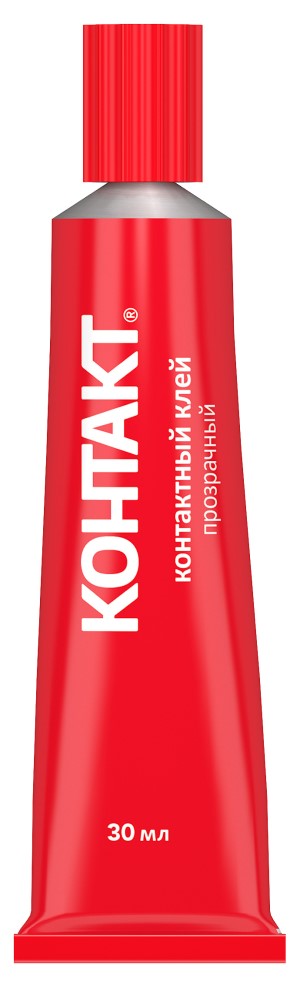 Контактный клей "КОНТАКТ" прозрачный 30 мл