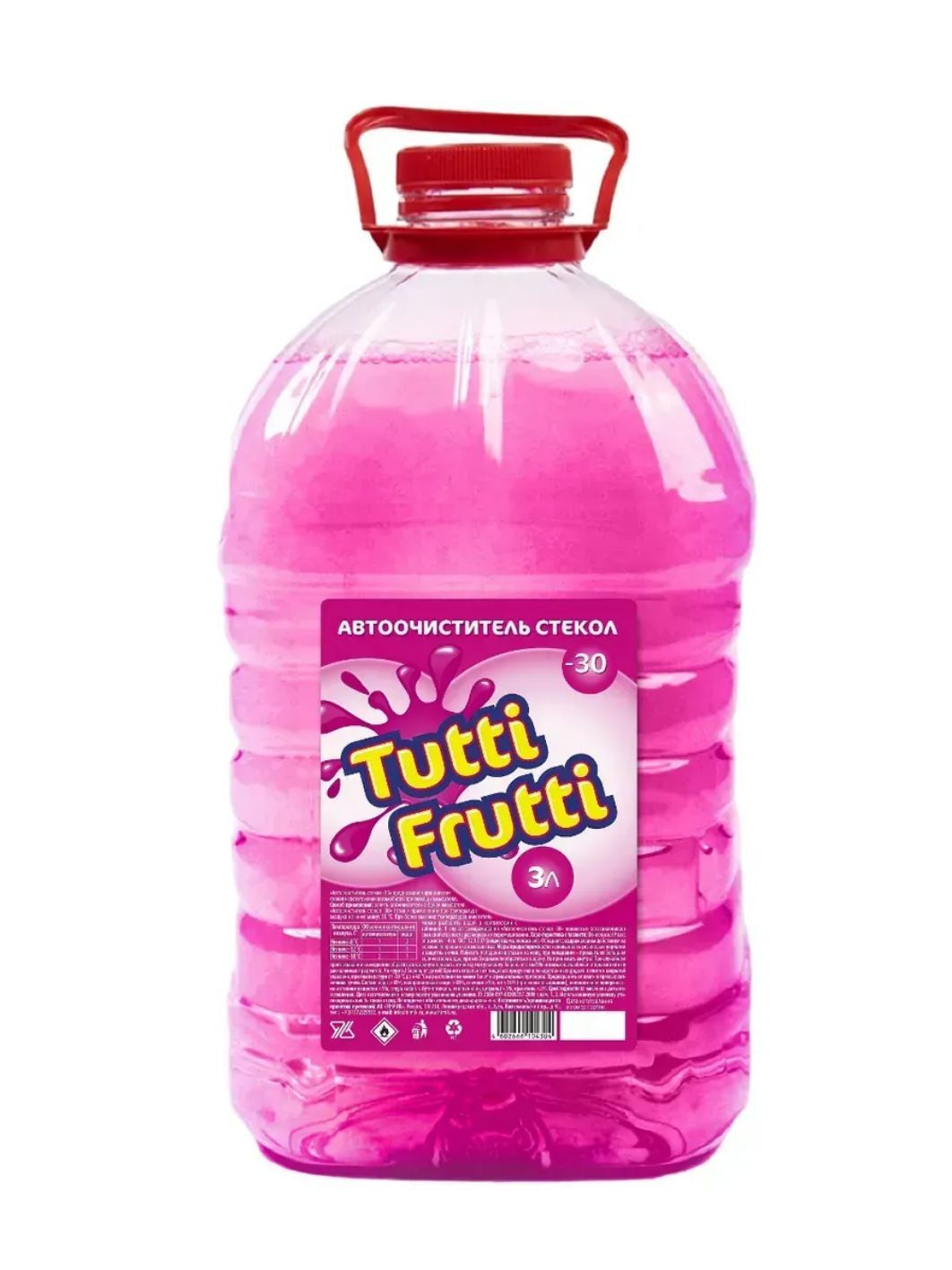 Очиститель стекла TUTTI FRUTTI -30*С 3л. ПЭТ зимний